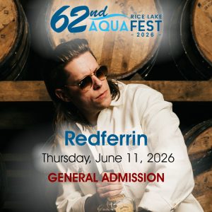 Redferrin - Thursday, June 11, 2026 at AquaFest 2026 in Rice Lake, Wisconsin