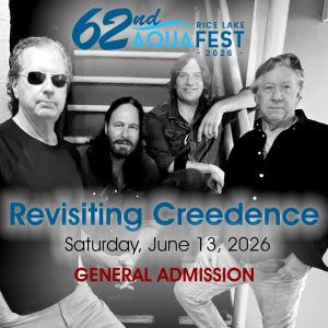 Revisiting Creedence - Saturday, June 13, 2026 at AquaFest 2026 in Rice Lake, Wisconsin